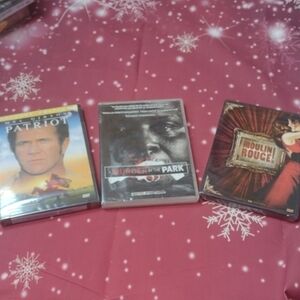 Nwt DVD Lot of 3 DVDs the Patriot , moulin rouge, a murder in the park